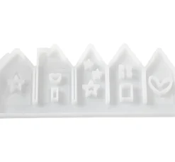 Best HobbyFun Silikon-Gießform "Häuserreihe", 5-fach