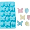 Clearance HobbyFun Silikon-Gießform "Marienkäfer & Schmetterling"