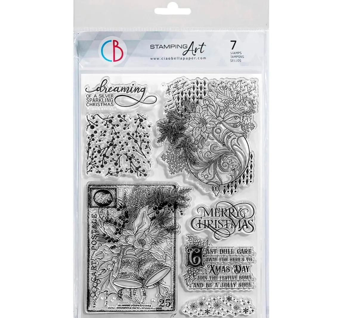 Clearance Ciao Bella Silikonstempel "Elegance of Blue"