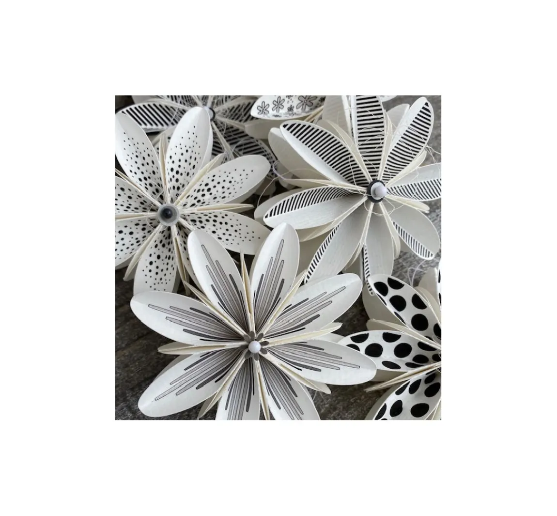 Hot FarbTon Papier Silikonstempel für Faltblume "Style"