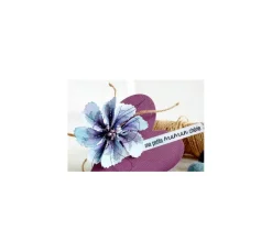 Best FarbTon Papier Silikonstempel für Faltblume