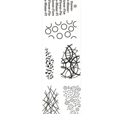 Hot FarbTon Papier Silikonstempel für Faltblume "Design"