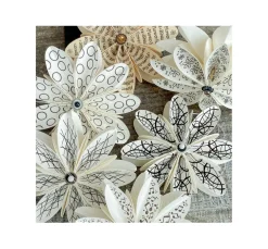 Hot FarbTon Papier Silikonstempel für Faltblume "Design"