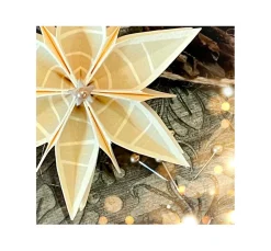 Hot FarbTon Papier Silikonstempel für Faltstern Groß