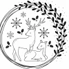 Discount Artemio Silikonstempel "Snow Deers"
