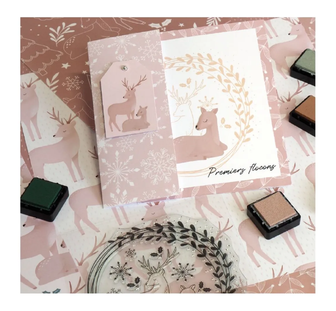 Discount Artemio Silikonstempel "Snow Deers"
