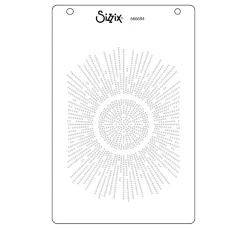 Best Sizzix A6 Stencil "Cosmopolitan - Shine Bright by Stacey Park"
