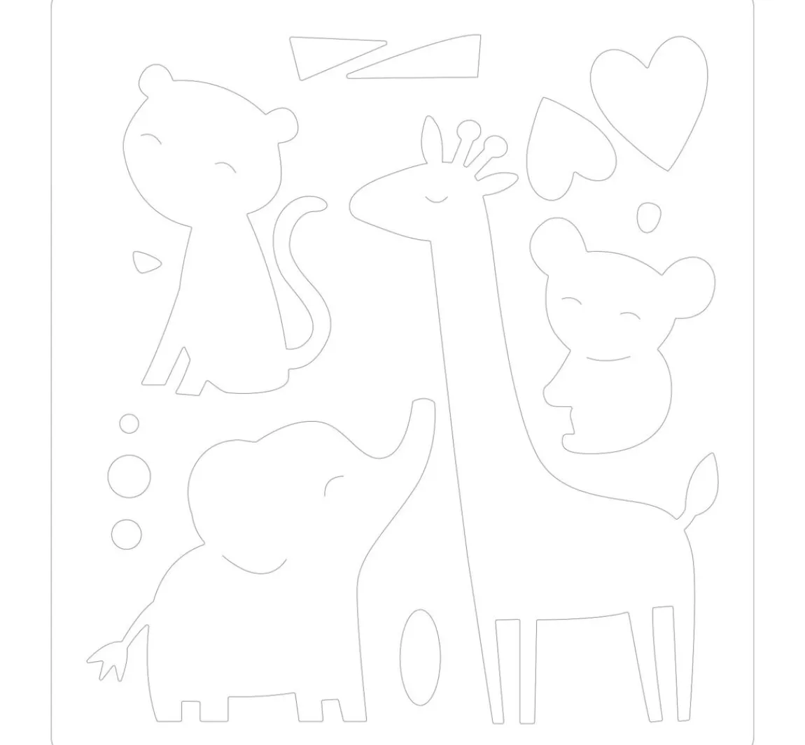 Hot Sizzix Bigz Stanzschablone "Zoo Friends"