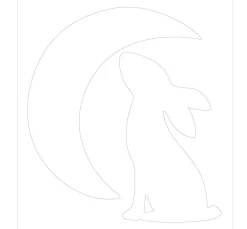 Best Sizzix Bigz Stanzschablone "Rabbit & Moon"