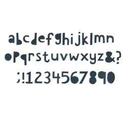 Clearance Sizzix Bigz Stanzschablone " XL Alphabet Die - Cutout Lower by Tim Holtz"