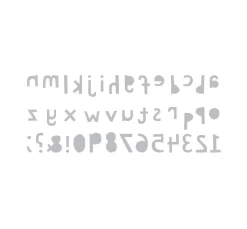 Clearance Sizzix Bigz Stanzschablone " XL Alphabet Die - Cutout Lower by Tim Holtz"