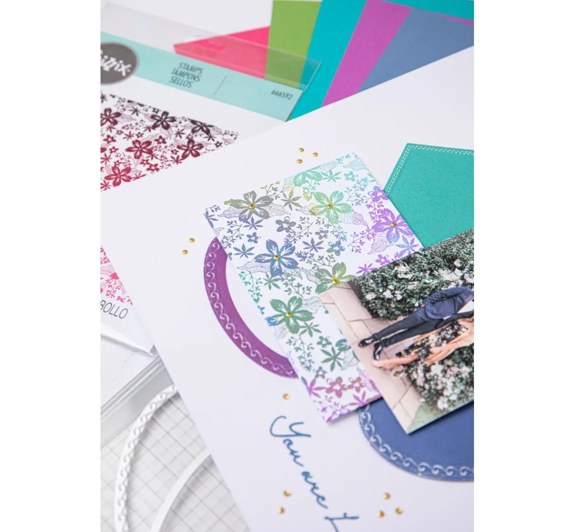 Discount Sizzix Clear Stamp "Petals by Stacey Park"