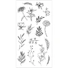 Online Sizzix Clear Stamps Set "Garden Botanicals"