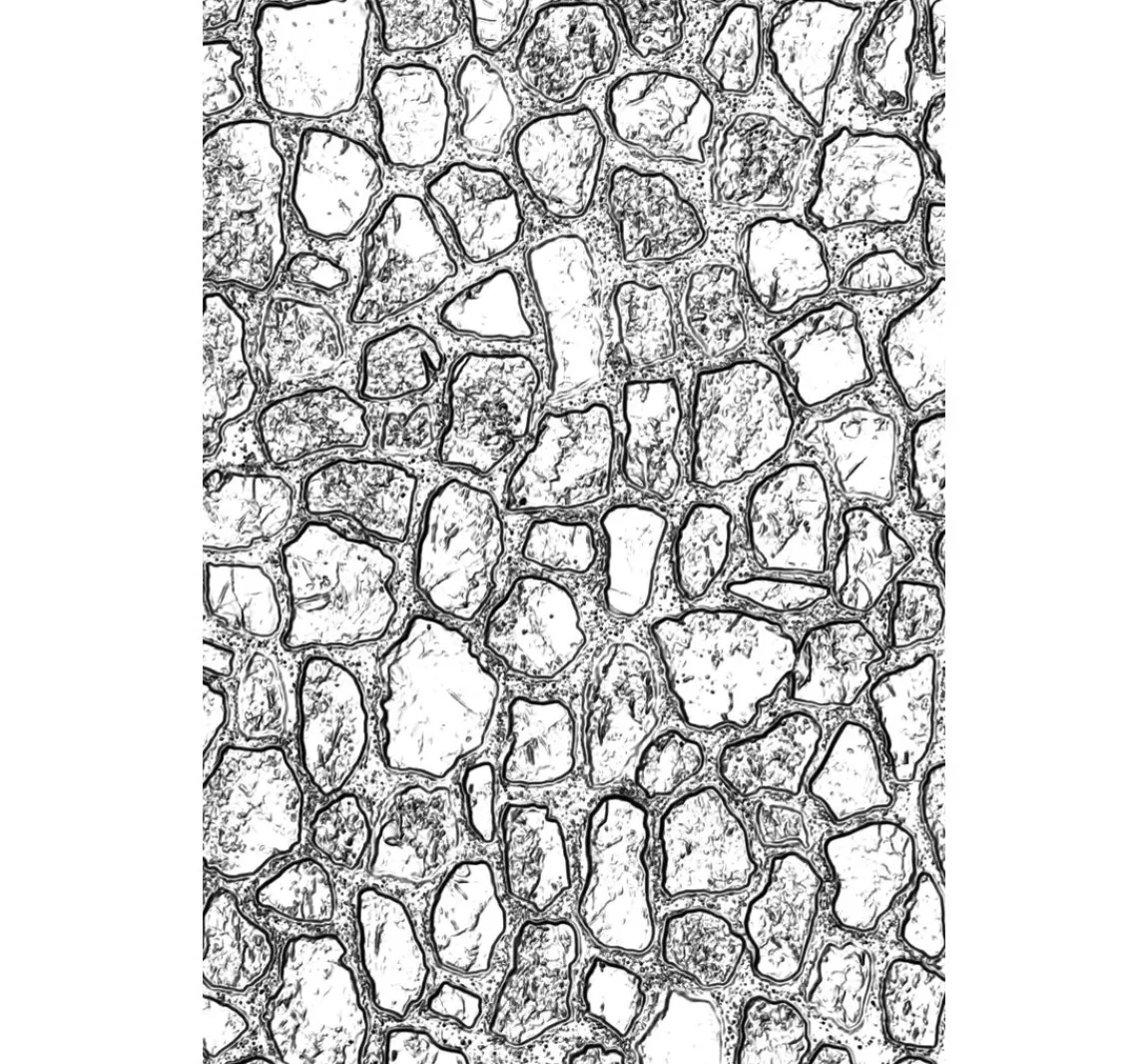 New Sizzix 3D-Prägeschablone "Mini Cobblestone by Tim Holtz"