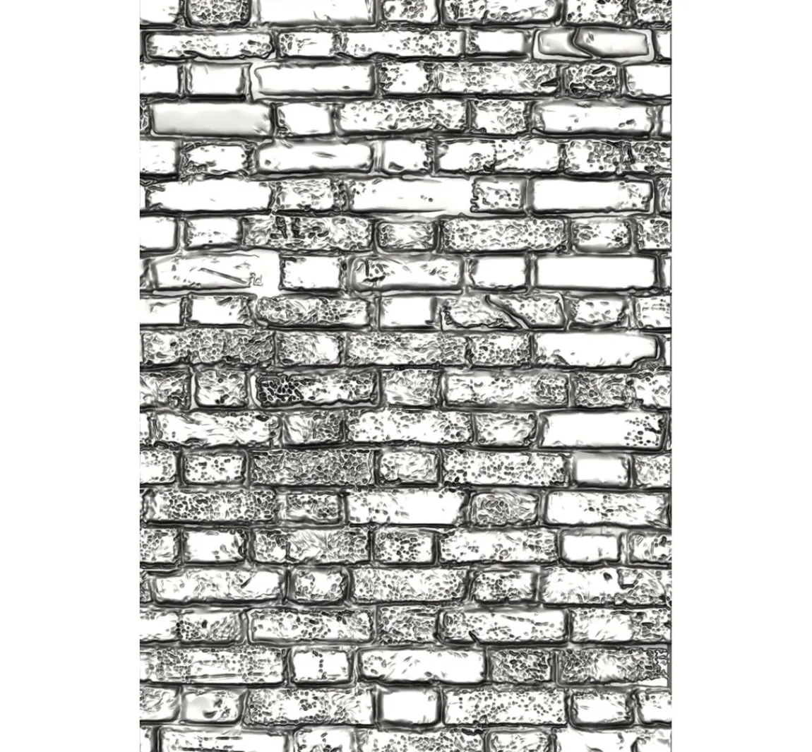 Best Sizzix 3D-Prägeschablone "Mini Brickwork by Tim Holtz"