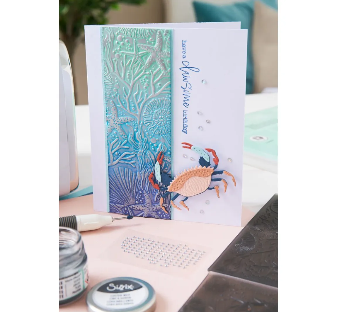 Outlet Sizzix 3D-Prägeschablone "Under the Sea"