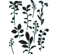 Clearance Sizzix Framelits Stanzschablone by 49 and Market "Fine Stems 02"