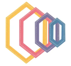 Sale Sizzix Framelits Stanzschablone "Hexagons by Stacey Park"