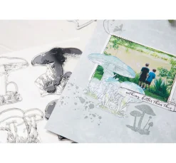 New Sizzix Framelits Stanzschablone und Clear Stamps