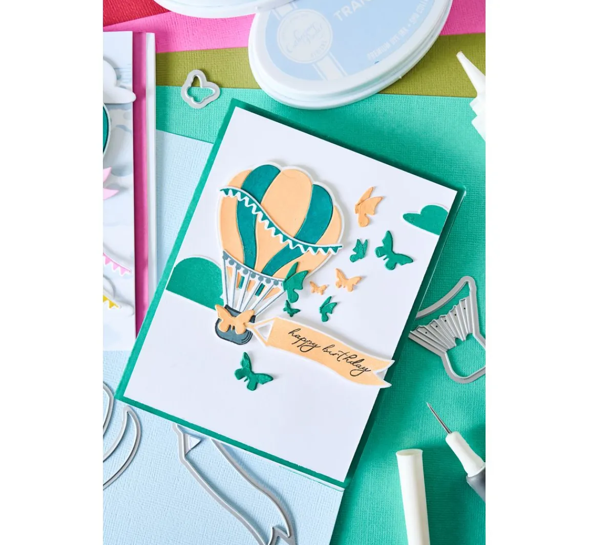 Clearance Sizzix Framelits Stanzschablone "Up and Away by Catherine Pooler"
