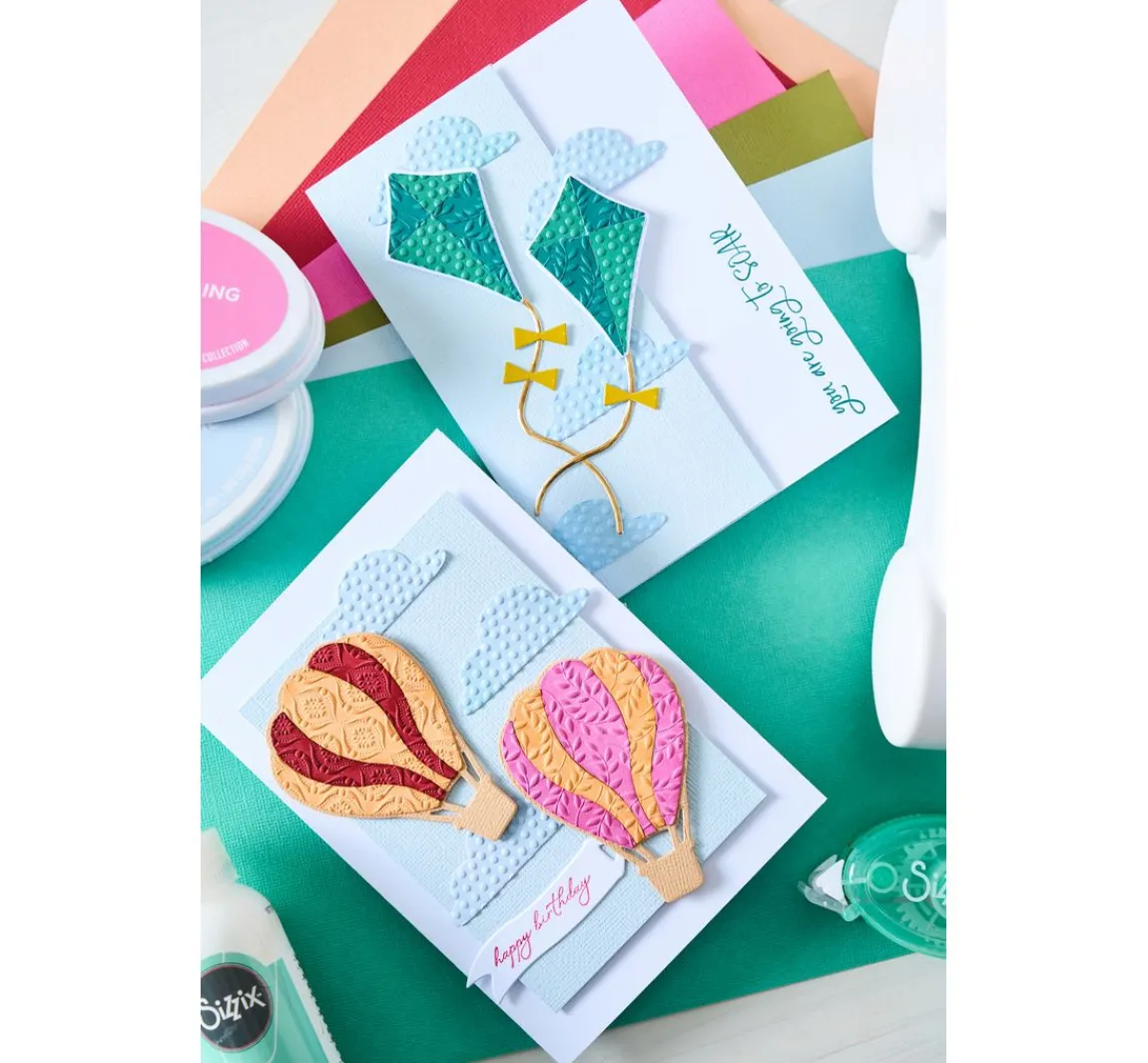 Clearance Sizzix Framelits Stanzschablone "Up and Away by Catherine Pooler"