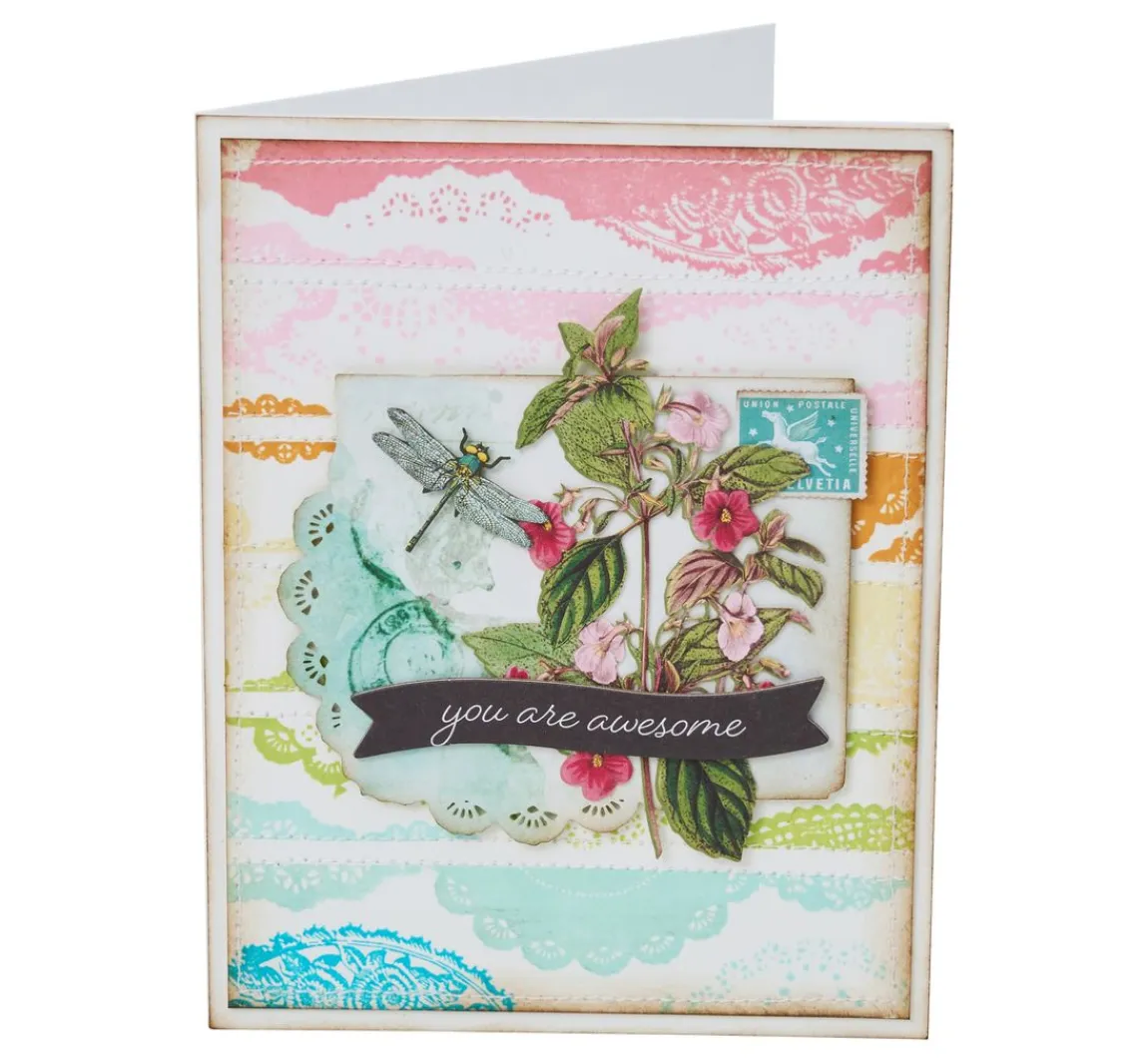 New Sizzix Framelits Stanzschablone und Clear Stamps by 49 and Market