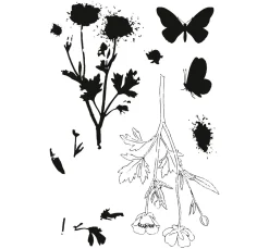 Outlet Sizzix Framelits Stanzschablone und Clear Stamps