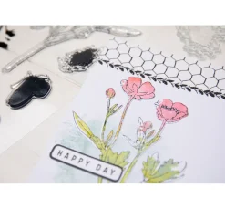 Outlet Sizzix Framelits Stanzschablone und Clear Stamps