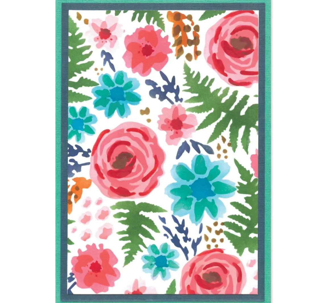 Hot Sizzix Layered Stencils "Abstract Blooms"