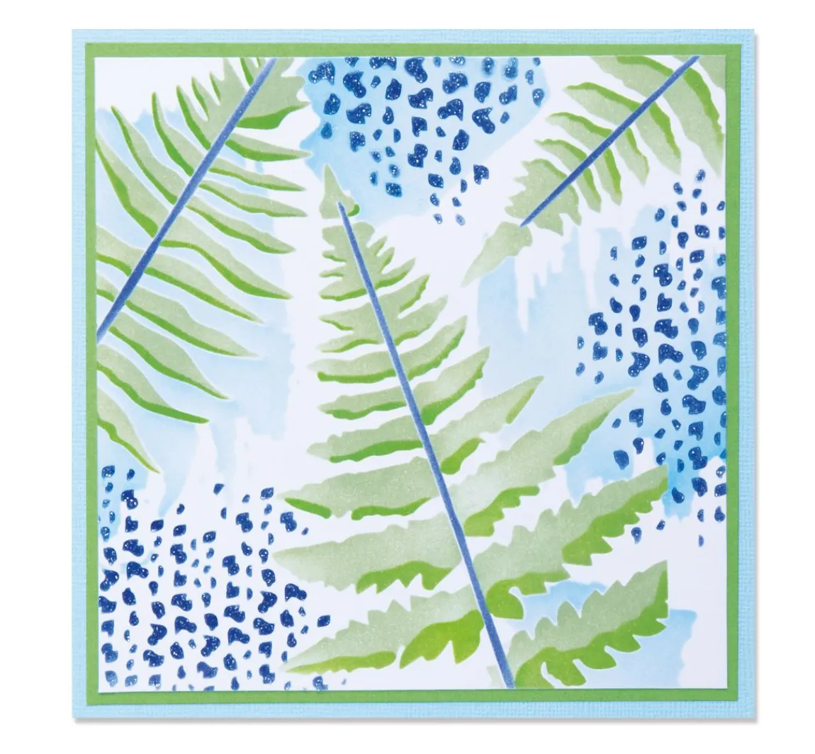 Hot Sizzix Layered Stencils "Fern"
