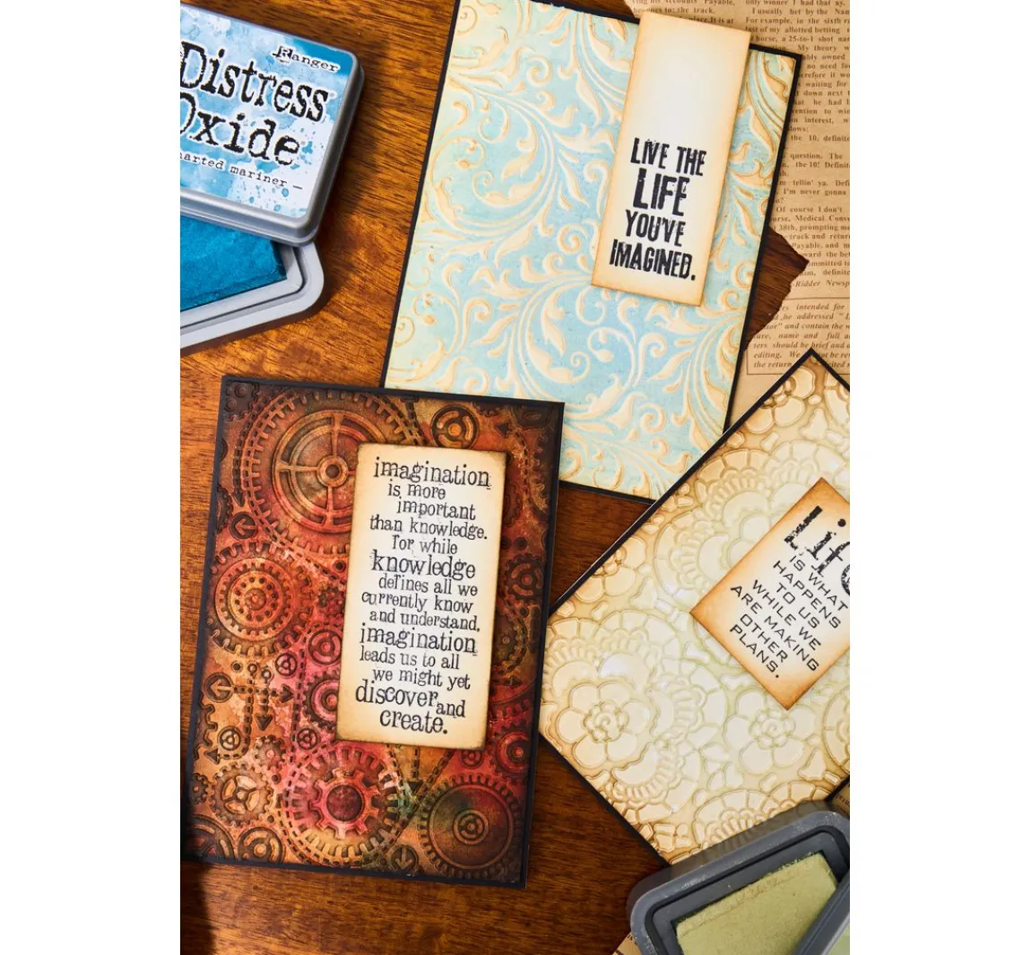 Hot Sizzix Multi-Level-Prägeschablone "Vault Airmail by Tim Holtz"