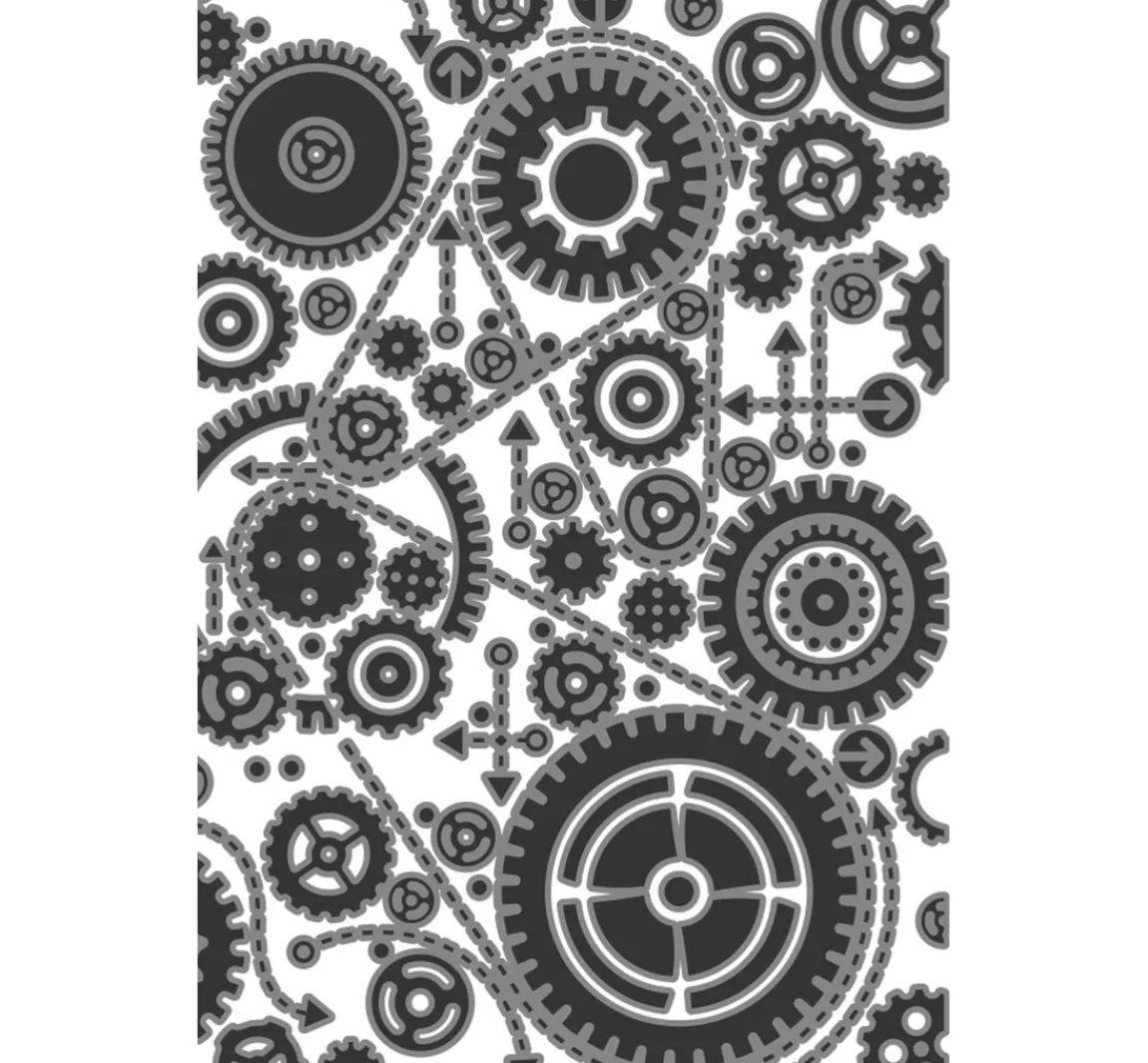 Sale Sizzix Multi-Level-Prägeschablone "Vault Gears by Tim Holtz"