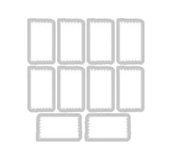 Hot Sizzix Stanzschablone und Clear Stamps "Tab Stamp Alpha by 49 and Market"