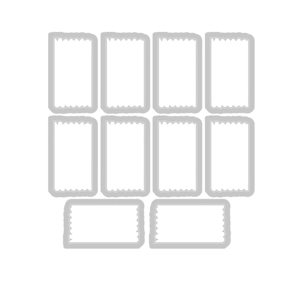 Hot Sizzix Stanzschablone und Clear Stamps "Tab Stamp Alpha by 49 and Market"