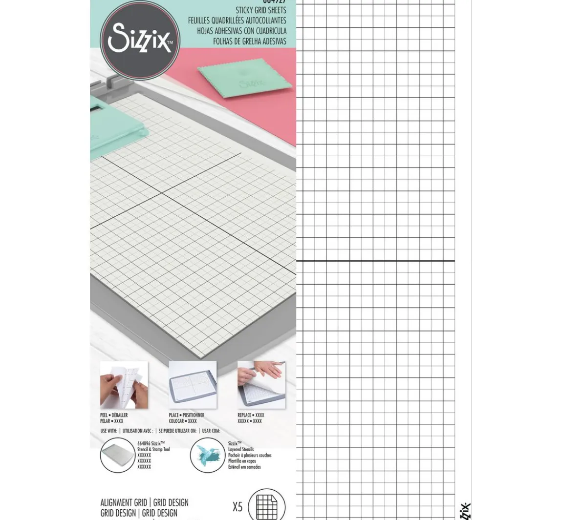 Hot Sizzix Sticky Grid Sheets