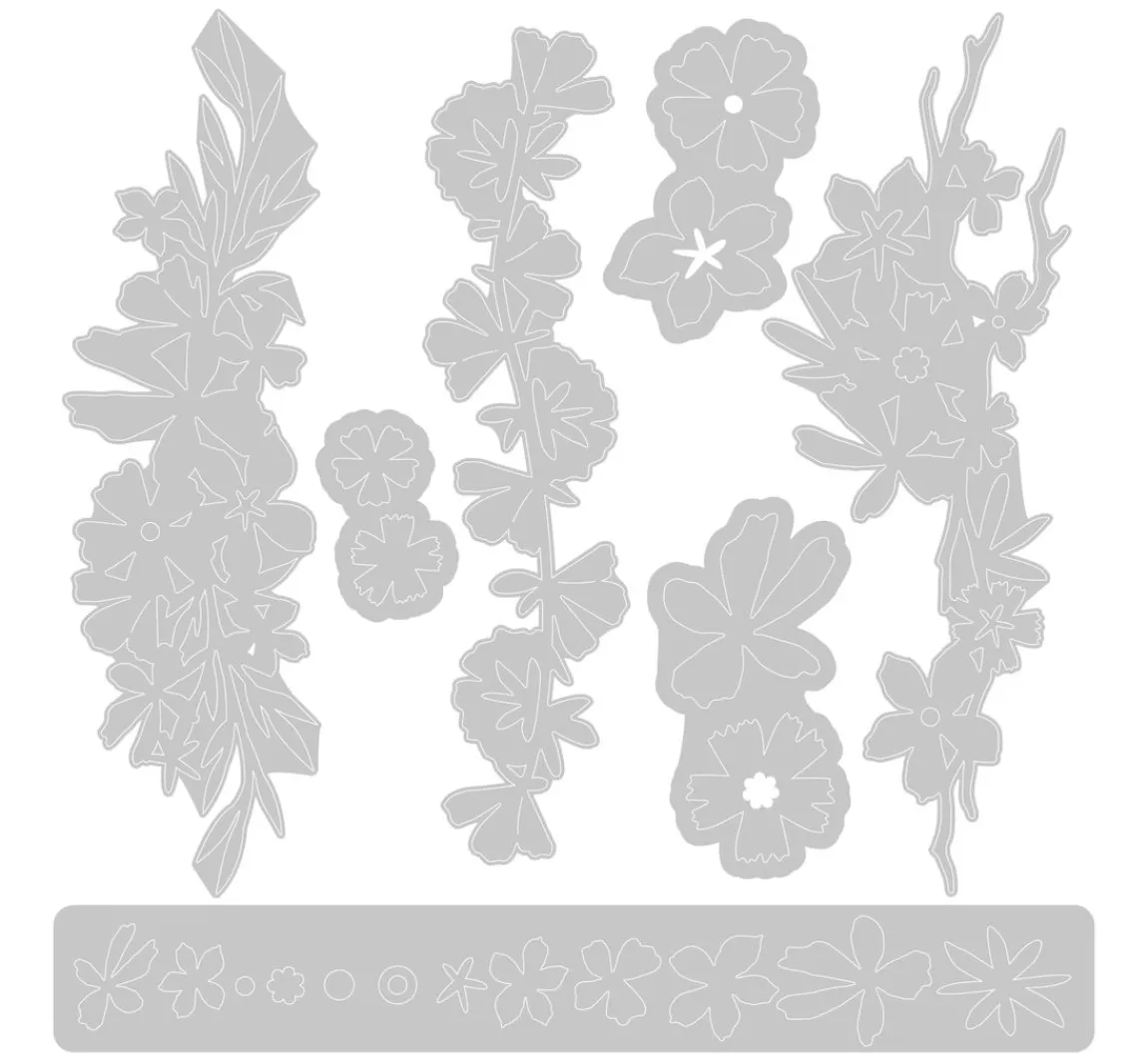 Hot Sizzix Thinlits Stanzschablone "Woodland Borders"