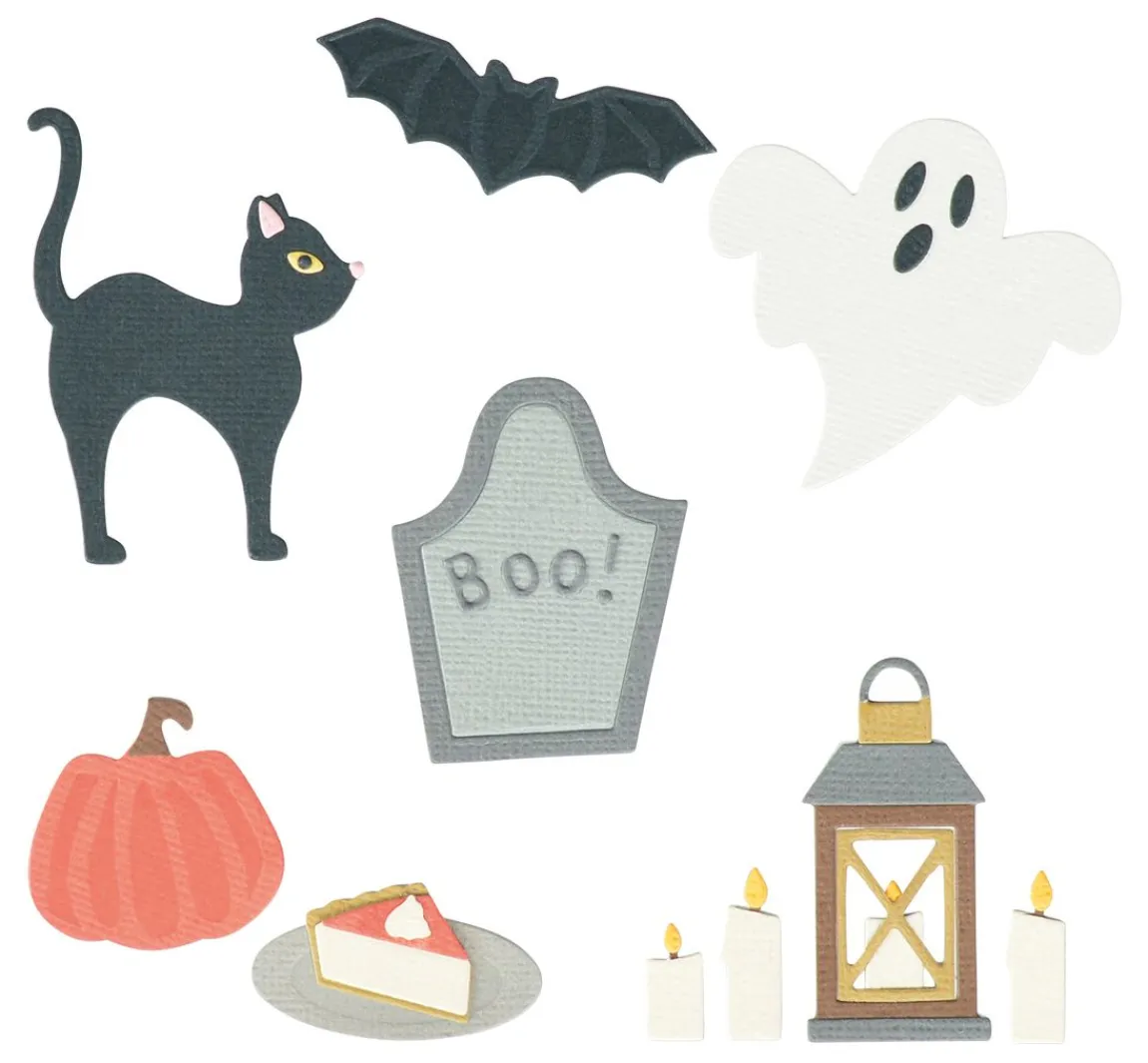 Best Sizzix Thinlits Stanzschablone "Halloween Motifs"