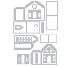 New Sizzix Thinlits Stanzschablone "Paper Village"