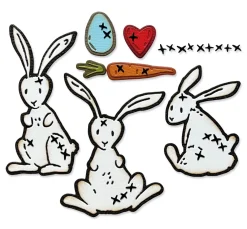 Best Sizzix Thinlits Stanzschablone "Bunny Stitch by Tim Holtz"