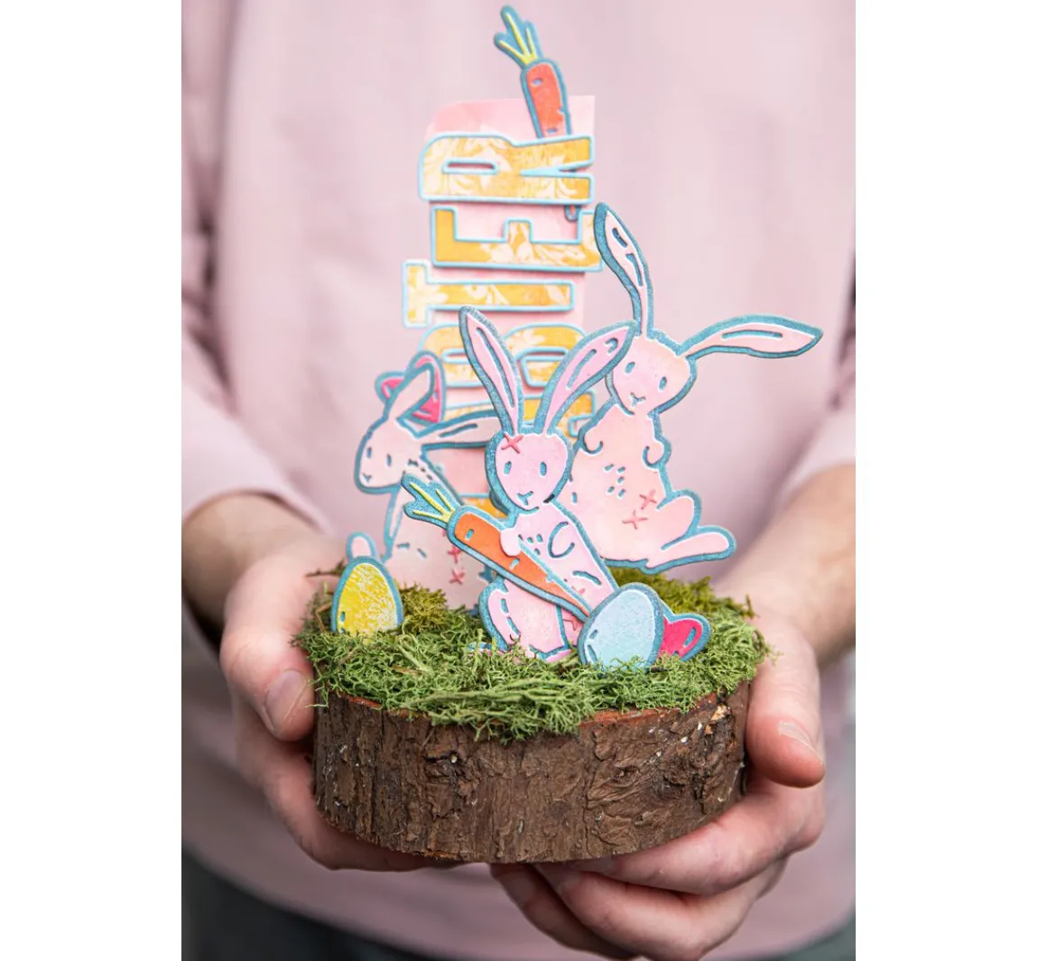Best Sizzix Thinlits Stanzschablone "Bunny Stitch by Tim Holtz"