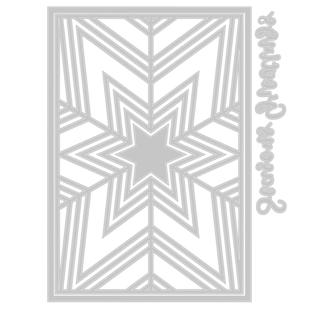 Best Sizzix Thinlits Stanzschablone "Cosmopolitan Christmas - Star Bright by Stacey P