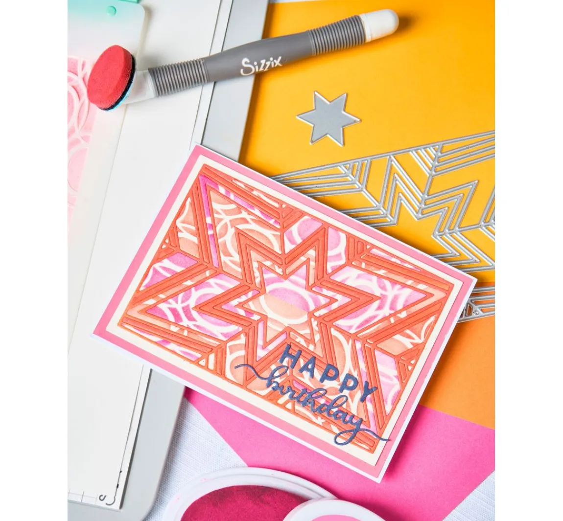 Best Sizzix Thinlits Stanzschablone "Cosmopolitan Christmas - Star Bright by Stacey P