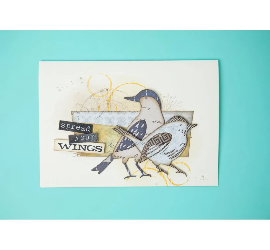 Clearance Sizzix Thinlits Stanzschablone "Feathered Friends by Tim Holtz"