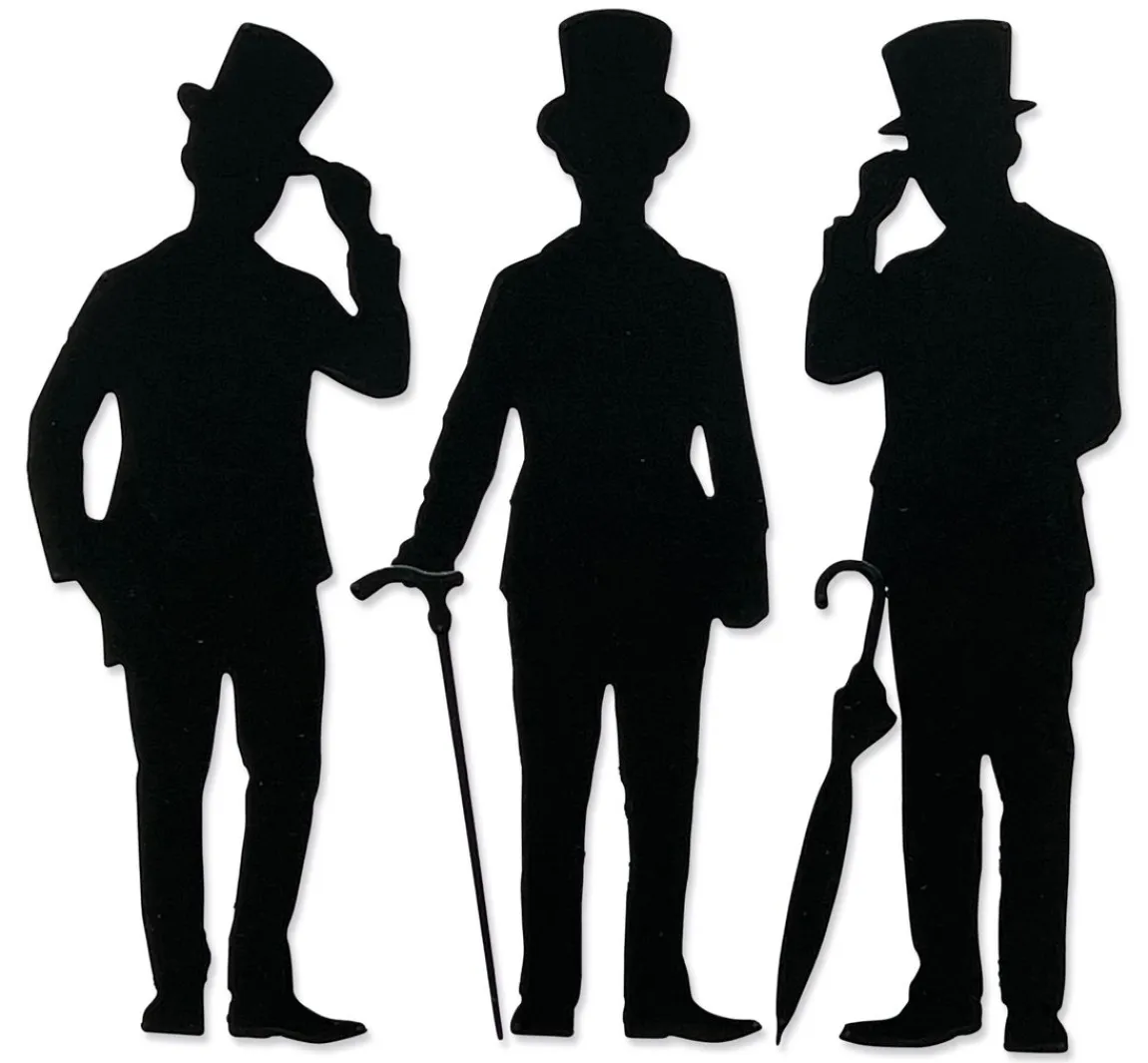 Hot Sizzix Thinlits Stanzschablone "Gentlemen by Tim Holtz"