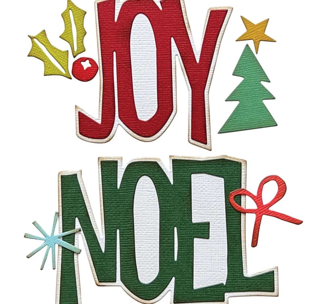 Sale Sizzix Thinlits Stanzschablone "Big Tidings by Tim Holtz"