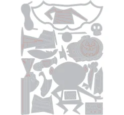 Online Sizzix Thinlits Stanzschablone "Trick or Treater by Tim Holtz"
