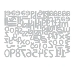 Hot Sizzix Thinlits Stanzschablone "Alphanumeric Cutout Lower by Tim Holtz"