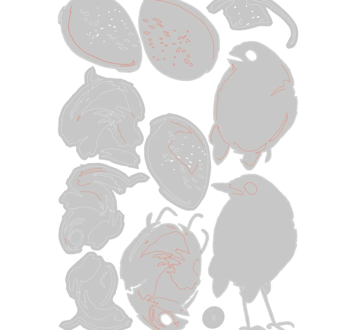 Outlet Sizzix Thinlits Stanzschablone "Bird & Egg Colorize by Tim Holtz"