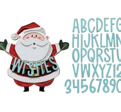 New Sizzix Thinlits Stanzschablone "Santa Greetings Colorize by Tim Holtz"