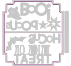 Clearance Sizzix Thinlits Stanzschablone "Halloween Toppers"